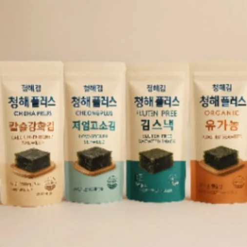 “김도 이제 프리미엄 시대”'청해김', 기능성 프리미엄 김 신제품 출시…수출·헬스푸드 시장 정조준